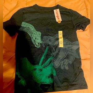 NWT CAT & JACK dinosaur t-shirt boys sz XL (14/16)